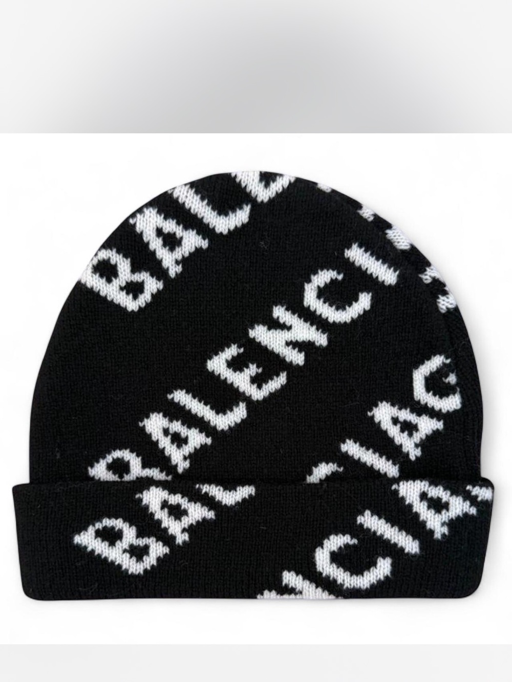 Balenciaga Logo Knit Beanie